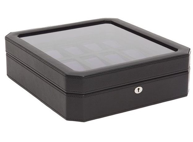 Шкатулка WOLF 458503 Windsor 15 pc Watch Box Blk/Pur, фото 3 | Интернет-магазин оригинальных часов и аксессуаров