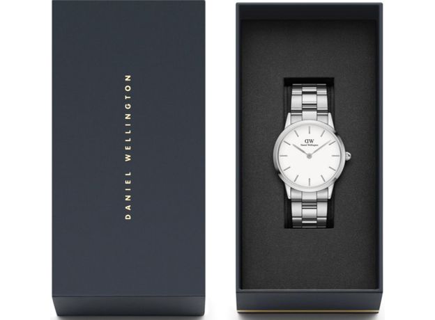 Daniel Wellington DW00100203 Iconic Link 36 Silver White, фото 5 | Интернет-магазин оригинальных часов и аксессуаров