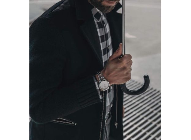 Daniel Wellington DW00100203 Iconic Link 36 Silver White, фото 2 | Интернет-магазин оригинальных часов и аксессуаров