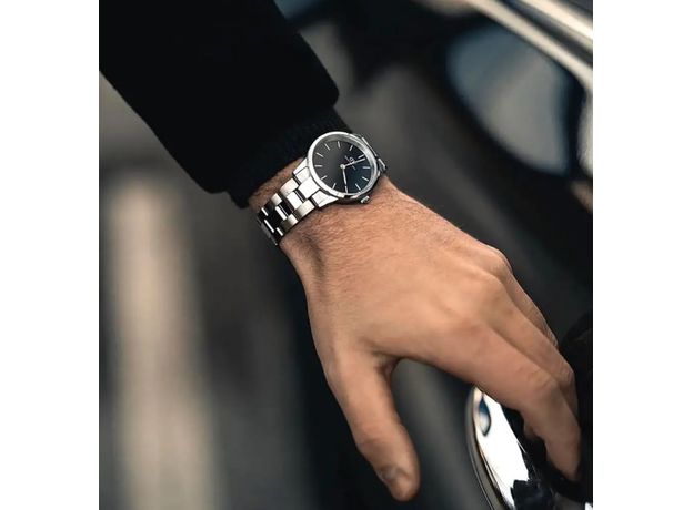 Daniel Wellington DW00100204 Iconic Link 36mm Silver Black, фото 4 | Интернет-магазин оригинальных часов и аксессуаров