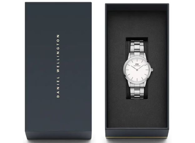 Daniel Wellington DW00100205 Iconic Link 32 Silver White, фото 6 | Интернет-магазин оригинальных часов и аксессуаров