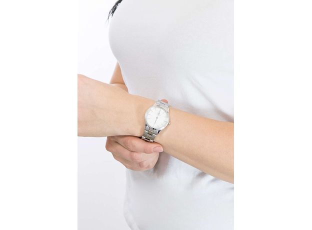 Daniel Wellington DW00100205 Iconic Link 32 Silver White, фото 4 | Интернет-магазин оригинальных часов и аксессуаров