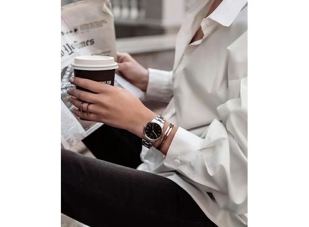 Daniel Wellington DW00100206 Iconic Link 32 Silver Black, фото 3 | Интернет-магазин оригинальных часов и аксессуаров