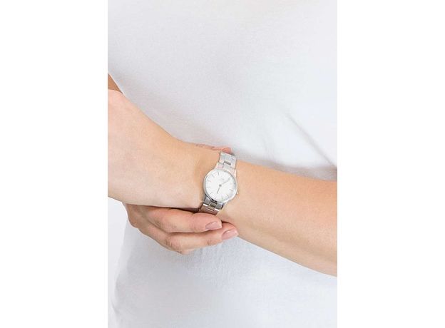 Daniel Wellington DW00100207 Iconic Link 28 Silver White, фото 3 | Интернет-магазин оригинальных часов и аксессуаров