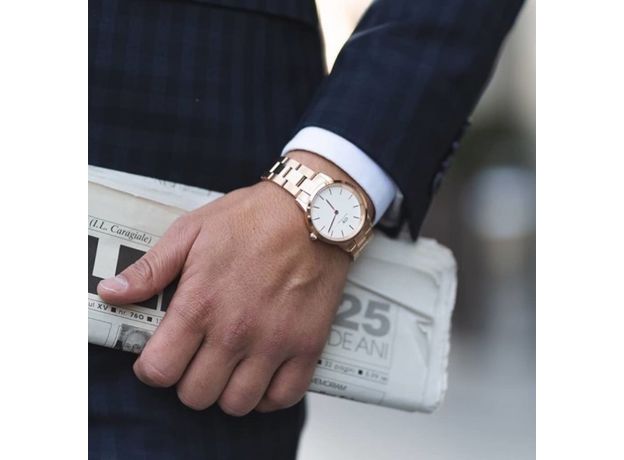 Daniel Wellington DW00100209 Iconic Link 36mm Rose Gold, фото 6 | Интернет-магазин оригинальных часов и аксессуаров