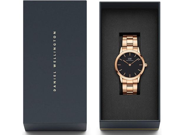 Daniel Wellington DW00100210 Iconic Link 36 Rose Gold Black, фото 3 | Интернет-магазин оригинальных часов и аксессуаров