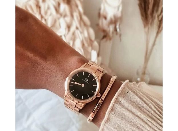 Daniel Wellington DW00100212 Iconic Link 32 Rose Gold Black, фото 4 | Интернет-магазин оригинальных часов и аксессуаров