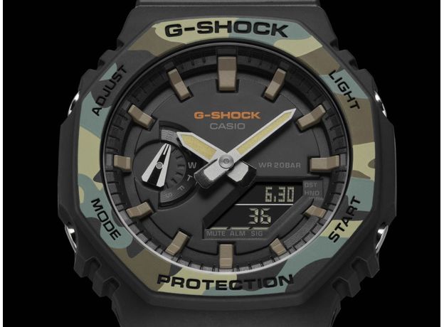 CASIO GA-2100SU-1AER, Вариации товара: Камуфляж, фото 2 | Интернет-магазин оригинальных часов и аксессуаров