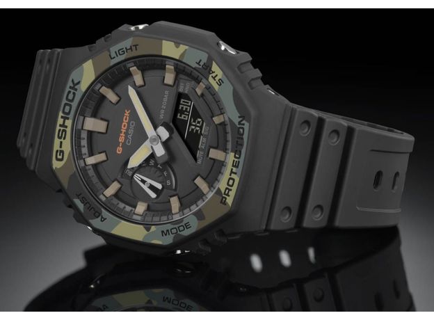 CASIO GA-2100SU-1AER, Вариации товара: Камуфляж, фото 3 | Интернет-магазин оригинальных часов и аксессуаров