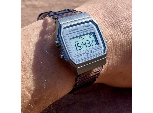 CASIO F-91WS-8EF, Варіант кольору: Сірий, фото 3 | Интернет-магазин оригинальных часов и аксессуаров