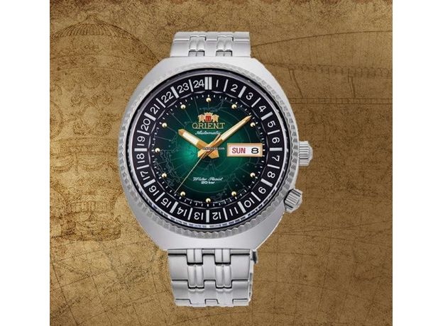ORIENT RA-AA0E02E19B (RA-AA0E02E39B) WORLD MAP (REVIVAL), фото 2 | Интернет-магазин оригинальных часов и аксессуаров