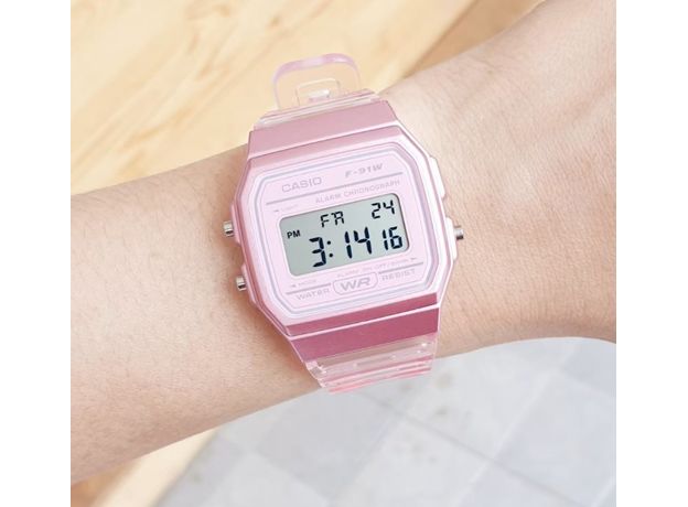 CASIO F-91WS-4EF, Вариации товара: Розовый, фото 4 | Интернет-магазин оригинальных часов и аксессуаров