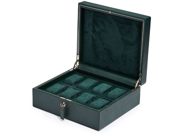 Скринька WOLF 792641 British Racing 8 PC Watch Box Green, фото 6 | Интернет-магазин оригинальных часов и аксессуаров