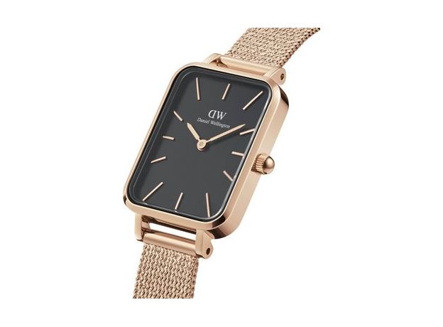 Daniel Wellington DW00100432 Quadro 20X26 Pressed Melrose RG Black, фото 2 | Интернет-магазин оригинальных часов и аксессуаров