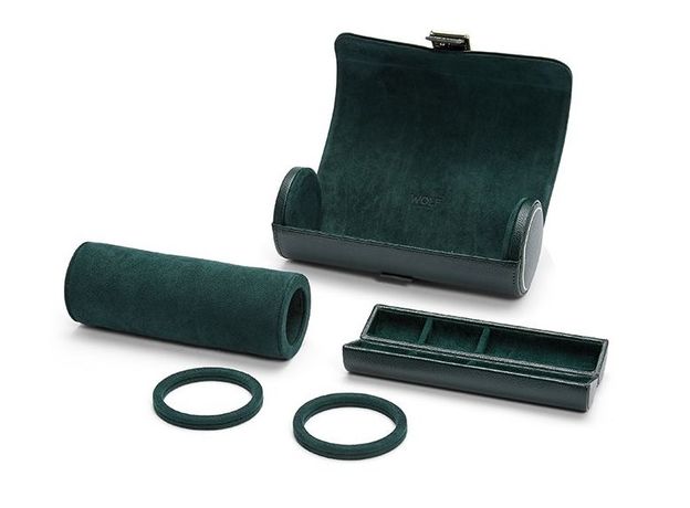 Скринька WOLF 792941 British Racing Triple Watch Roll w/ Capsule Green, фото 10 | Интернет-магазин оригинальных часов и аксессуаров