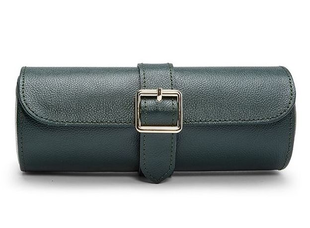 Скринька WOLF 792941 British Racing Triple Watch Roll w/ Capsule Green | Интернет-магазин оригинальных часов и аксессуаров