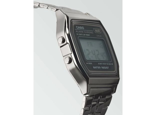 CASIO A158WETB-1AEF, Вариации товара: Стальной/Серый, фото 2 | Интернет-магазин оригинальных часов и аксессуаров