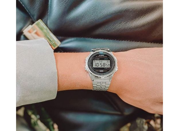 CASIO A171WE-1AEF, Варіант кольору: Сталевий, фото 9 | Интернет-магазин оригинальных часов и аксессуаров