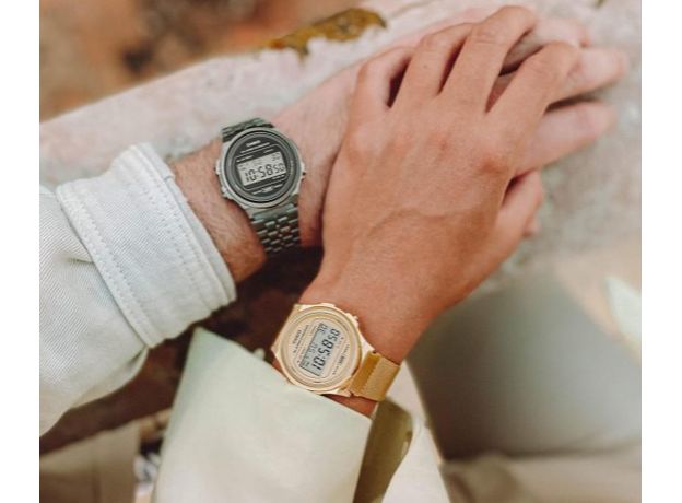 CASIO A171WEMG-9AEF, Варіант кольору: Позолота/Жовтий, фото 2 | Интернет-магазин оригинальных часов и аксессуаров