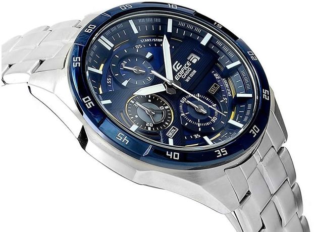 CASIO EFR-556DB-2AVUEF, Варіант кольору: Сталевий/Синій, фото 4 | Интернет-магазин оригинальных часов и аксессуаров