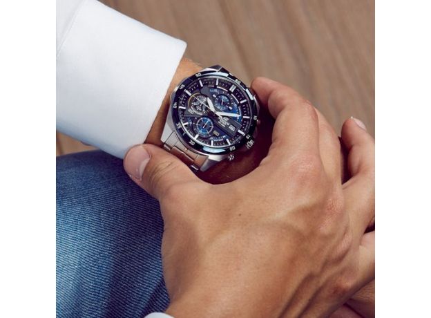 CASIO EFR-556DB-2AVUEF, Варіант кольору: Сталевий/Синій, фото 5 | Интернет-магазин оригинальных часов и аксессуаров