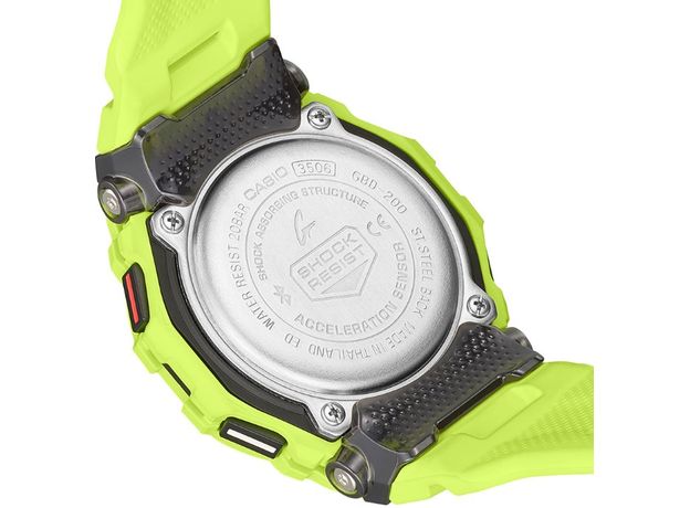 CASIO GBD-200-9ER Smart-Bluetooth, Варіант кольору: Жовтий, фото 10 | Интернет-магазин оригинальных часов и аксессуаров