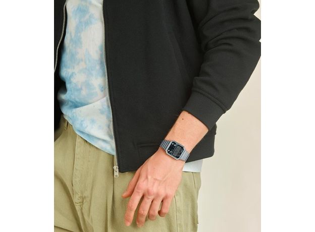 CASIO A100WE-1AEF, Вариации товара: Стальной/Черный, фото 7 | Интернет-магазин оригинальных часов и аксессуаров