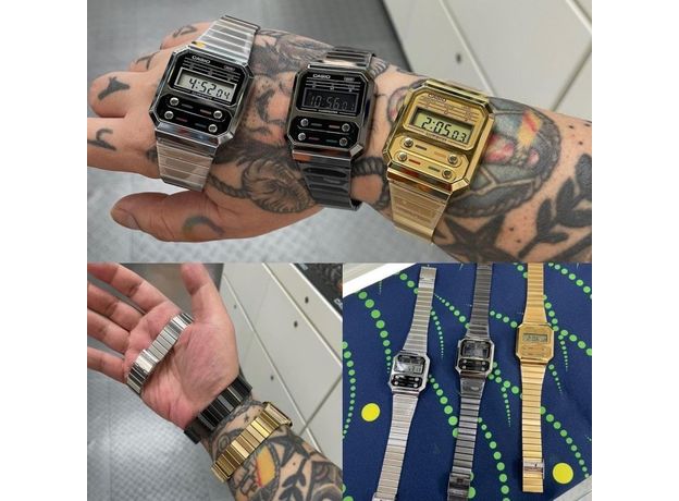 CASIO A100WEG-9AEF, Вариации товара: Позолота, фото 2 | Интернет-магазин оригинальных часов и аксессуаров