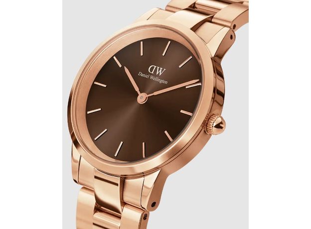 Daniel Wellington DW00100461 Iconic Link Amber 36 RG Brown, фото 3 | Интернет-магазин оригинальных часов и аксессуаров