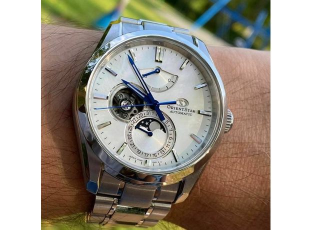 ORIENT STAR RE-AY0005A00B CONTEMPORARY MOONPHASE OPEN HEART MOP, фото 5 | Интернет-магазин оригинальных часов и аксессуаров