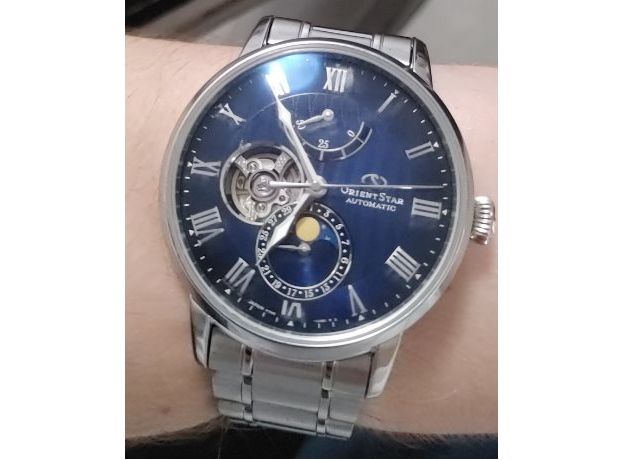 ORIENT STAR RE-AY0103L00B CLASSIC MOONPHASE OPEN HEART, фото 3 | Интернет-магазин оригинальных часов и аксессуаров