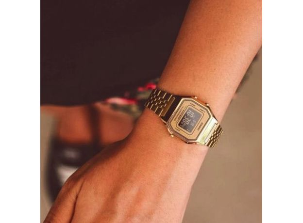 CASIO LA680WGA-9BDF, Варіант кольору: Позолота/Чорний, фото 4 | Интернет-магазин оригинальных часов и аксессуаров