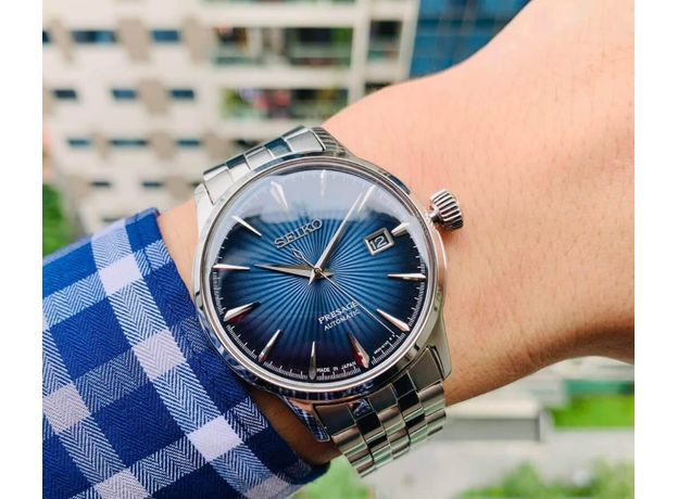 SEIKO SRPB41J1 PRESAGE COCKTAIL TIME BLUE MOON, фото 5 | Интернет-магазин оригинальных часов и аксессуаров