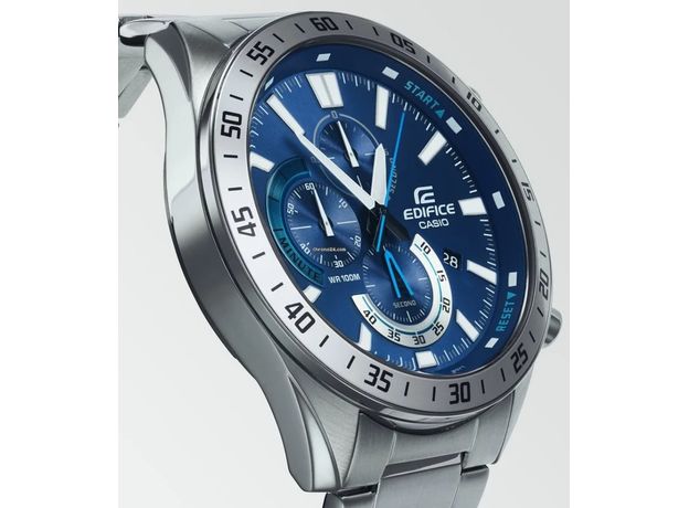 CASIO EFV-620D-2AVUEF, Вариации товара: Стальной/Синий, фото 4 | Интернет-магазин оригинальных часов и аксессуаров