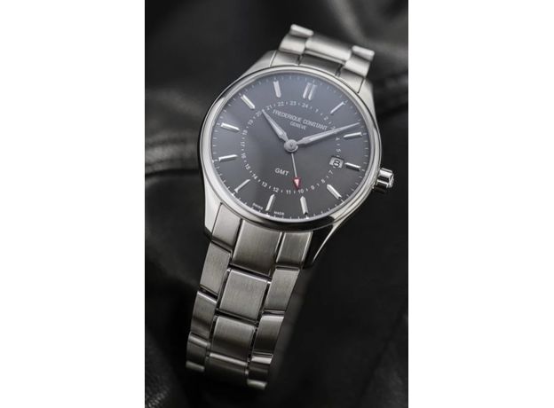 Frederique Constant FC-252DGS5B6B Classics Quartz GMT, фото 2 | Интернет-магазин оригинальных часов и аксессуаров