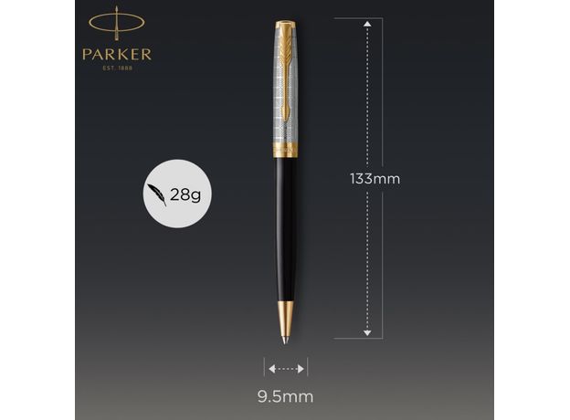 Шариковая ручка Parker 68-132 SONNET 17 Metal & Black, фото 4 | Интернет-магазин оригинальных часов и аксессуаров