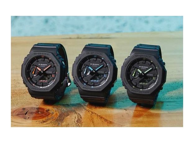 CASIO GA-2100-1A3ER, Варіант кольору: Чорний/Зелений, фото 2 | Интернет-магазин оригинальных часов и аксессуаров