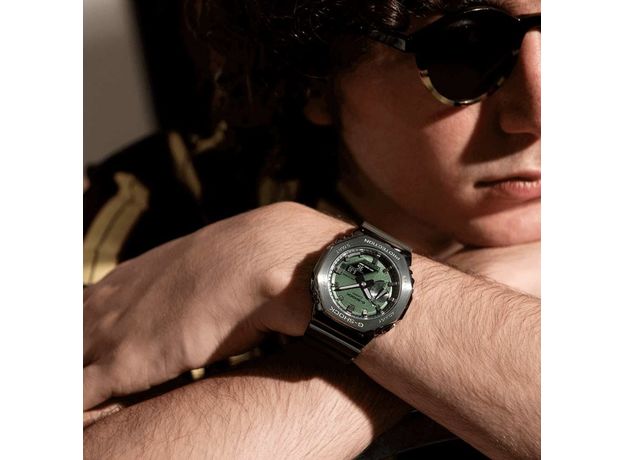 CASIO  GM-2100B-3AER, Варіант кольору:  Сірий/Зелений, фото 4 | Интернет-магазин оригинальных часов и аксессуаров