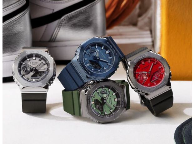 CASIO  GM-2100B-3AER, Варіант кольору:  Сірий/Зелений, фото 2 | Интернет-магазин оригинальных часов и аксессуаров