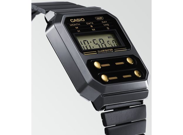 CASIO A100WEGG-1A2EF, Варіант кольору: Сірий, фото 5 | Интернет-магазин оригинальных часов и аксессуаров