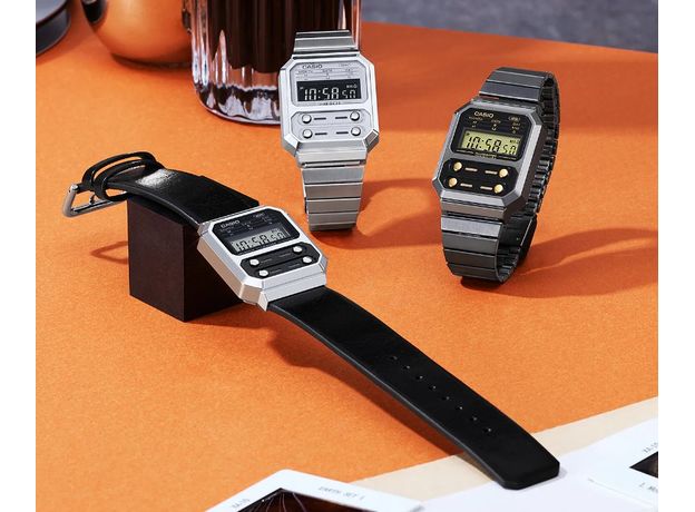 CASIO A100WEL-1AEF, Варіант кольору: Чорний, фото 2 | Интернет-магазин оригинальных часов и аксессуаров