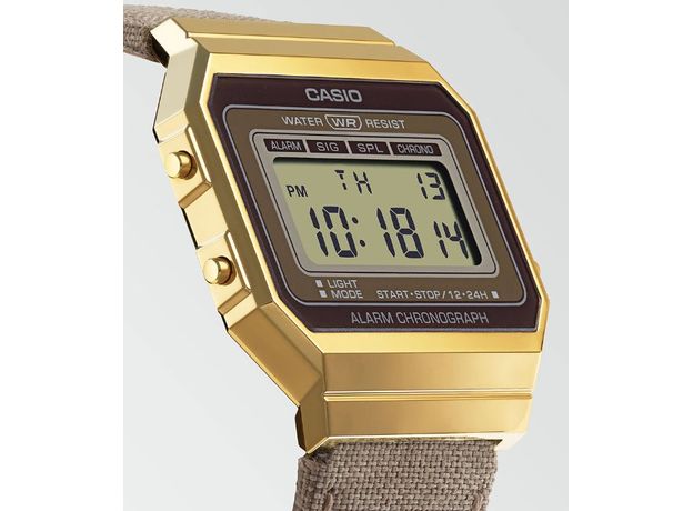 CASIO A700WEGL-5AEF, Вариации товара: Позолота/Бежевый, фото 4 | Интернет-магазин оригинальных часов и аксессуаров