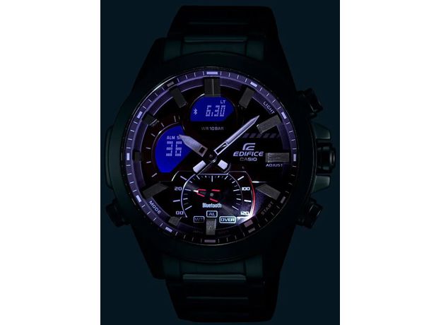 CASIO ECB-30D-1AEF, Вариации товара: Стальной/Черный, фото 3 | Интернет-магазин оригинальных часов и аксессуаров