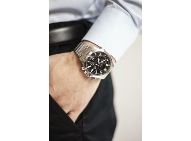 CASIO ECB-30D-1AEF, Вариации товара: Стальной/Черный, фото 2 | Интернет-магазин оригинальных часов и аксессуаров