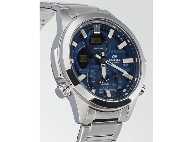 CASIO ECB-30D-2AEF, Варіант кольору: Сталевий/Синій, фото 3 | Интернет-магазин оригинальных часов и аксессуаров