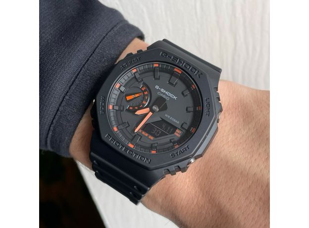 CASIO GA-2100-1A4ER, Варіант кольору: Чорний/Помаранчевий, фото 4 | Интернет-магазин оригинальных часов и аксессуаров