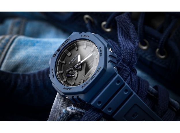 CASIO GA-B2100-2AER Bluetooth, Вариации товара: Синий/Черный, фото 4 | Интернет-магазин оригинальных часов и аксессуаров