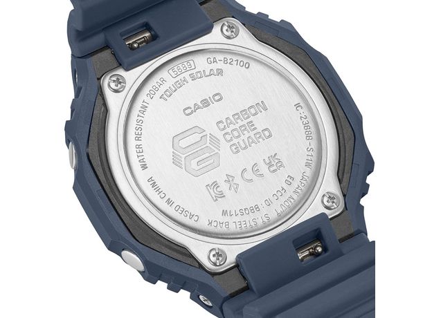 CASIO GA-B2100-2AER Bluetooth, Вариации товара: Синий/Черный, фото 8 | Интернет-магазин оригинальных часов и аксессуаров