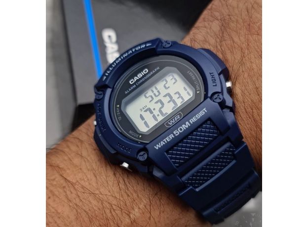 CASIO W-219H-2AVEF, Вариации товара: Синий, фото 3 | Интернет-магазин оригинальных часов и аксессуаров