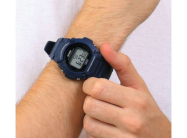 CASIO W-219H-2AVEF, Вариации товара: Синий, фото 4 | Интернет-магазин оригинальных часов и аксессуаров